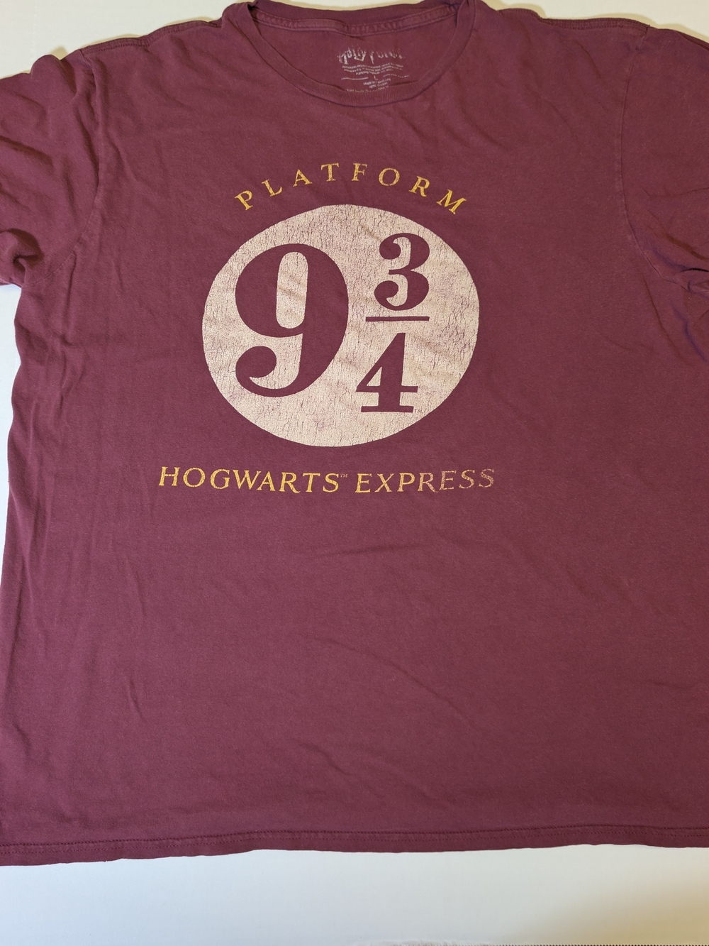 Platform 9 3/4 Hogwarts Express Short Sleeve Tee - Maroon
